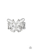 Paparazzi Flutter Flair Ring White