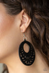 Paparazzi Coachella Cabana Earrings Black