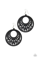 Paparazzi Coachella Cabana Earrings Black