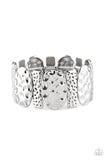 Paparazzi Cave Cache Bracelet Silver - Glitz By Lisa 