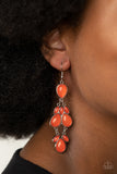 Paparazzi Superstar Social Earrings Orange