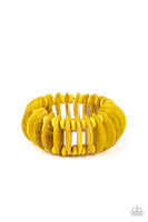 Paparazzi Tropical Tiki Bar Bracelet Yellow - Glitz By Lisa 