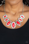 Paparazzi Terra Color Necklace Red - Glitz By Lisa 