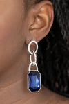 Paparazzi Superstar Status Earrings Blue - Glitz By Lisa 