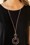 Paparazzi The Inner Workings Necklace Rose Gold
