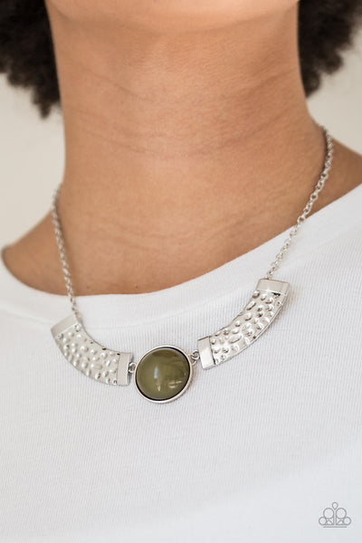 Paparazzi Egyptian Spell Necklace Green - Glitz By Lisa 