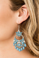 Paparazzi Garden Dream Earrings Blue - Glitz By Lisa 