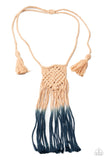 Paparazzi Look At MACRAME Now Necklace Blue