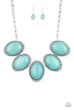 Paparazzi Prairie Goddess Necklace Blue - Glitz By Lisa 