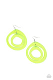 Paparazzi Show Your True NEONS Earrings Yellow - Glitz By Lisa 