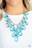 Paparazzi Irresistible Iridescence Necklace Blue - Glitz By Lisa 