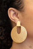 Paparazzi Bold Intentions Earrings Gold - Glitz By Lisa 