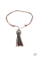 Paparazzi Old Town Road Urban Necklace Brown - Glitz By Lisa 