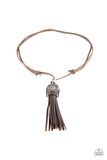 Paparazzi Old Town Road Urban Necklace Brown - Glitz By Lisa 