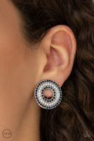 Paparazzi Spun Out On Shimmer Earrings Blue