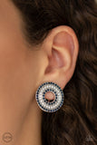 Paparazzi Spun Out On Shimmer Earrings Blue