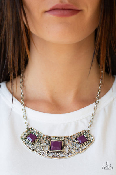 Paparazzi Feeling Inde-PENDANT Necklace Purple