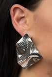 Paparazzi Modern Maverick Earrings Silver