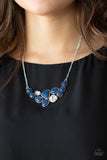 Paparazzi Breathtaking Brilliance Necklace Blue - Glitz By Lisa 