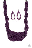 Paparazzi A Standing Ovation Necklace Purple