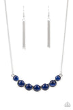 Paparazzi Serenely Scalloped Necklace Blue