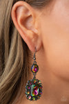 Paparazzi Capriciously Cosmopolitan Earrings Multi (Oil Spill)