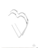 Paparazzi I HEART a Rumor Earrings Silver