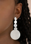 Paparazzi Idolized Illumination Earrings Silver