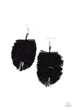 Paparazzi Hanging by a Thread Earrings Black - Glitz By Lisa 