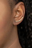 Paparazzi Climb On Earrings Gold (Ear Crawlers) - Glitz By Lisa 