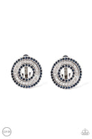 Paparazzi Spun Out On Shimmer Earrings Blue