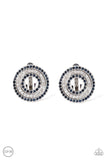 Paparazzi Spun Out On Shimmer Earrings Blue