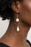 Paparazzi Cultured in Couture Earrings White