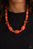 Paparazzi High Alert Necklace Orange - Glitz By Lisa 