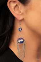 Paparazzi Ethereally Extravagant Earrings Blue