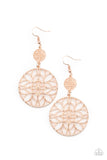 Paparazzi Mandala Eden Earrings Rose Gold