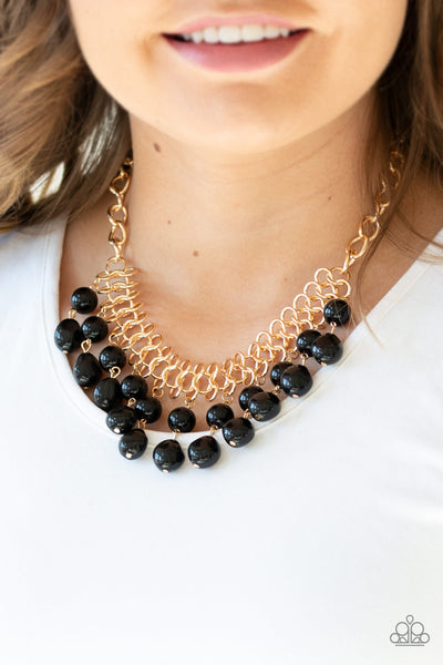 Paparazzi 5th Avenue Fleek Necklace Black - Glitz By Lisa 