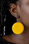 Paparazzi Natural Novelty Earrings Yellow