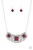 Paparazzi Feeling Inde-PENDANT Necklace Red