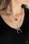 Paparazzi Lunar Lotus Necklace Purple