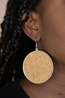 Paparazzi Wonderfully Woven Earrings Brown - Glitz By Lisa 