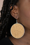 Paparazzi Wonderfully Woven Earrings Brown - Glitz By Lisa 