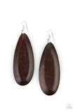 Paparazzi Tropical Ferry Earrings Brown