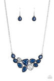 Paparazzi Breathtaking Brilliance Necklace Blue - Glitz By Lisa 