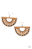 Paparazzi Wooden Wonderland Earrings Black