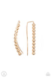 Paparazzi Climb On Earrings Gold (Ear Crawlers) - Glitz By Lisa 