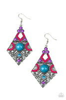 Paparazzi Malibu Meadows Earrings Multi - Glitz By Lisa 