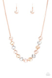 Paparazzi Simple Sheen Necklace Rose Gold