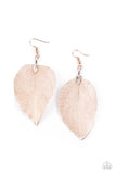 Paparazzi Leafy Legacy Earrings Rose Gold