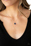 Paparazzi Undeniably Demure Necklace Blue